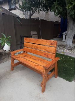 Outdoor Wooden Bench