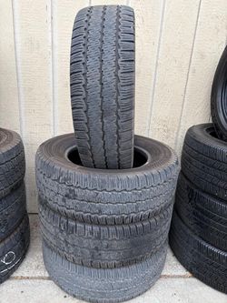 Used 235/65r16c 10 plys tires available with installation