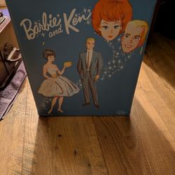 1961 Mattel Barbie & Ken Vinyl Case With Dolls, Clothes, Shoes All Original & In  Meticulous Condition.  
