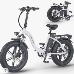 Kickwey 20 Inch Fat Tire Foldable Electric Bicycle 35MPh