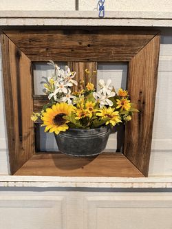 Wooden spring wall decoration