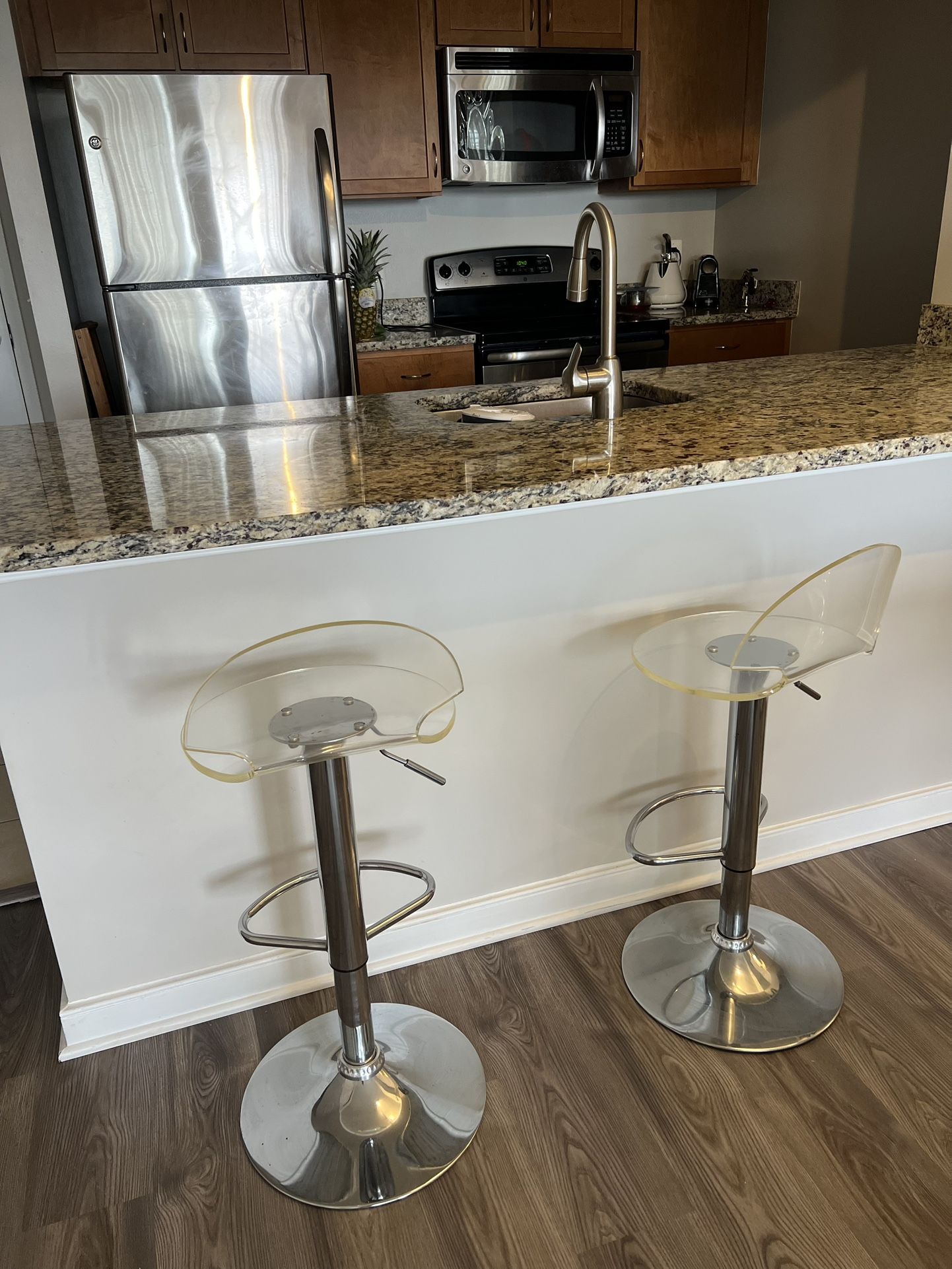 Bar Stools dry Of 2 - Adjustable barstools / kitchen island stools