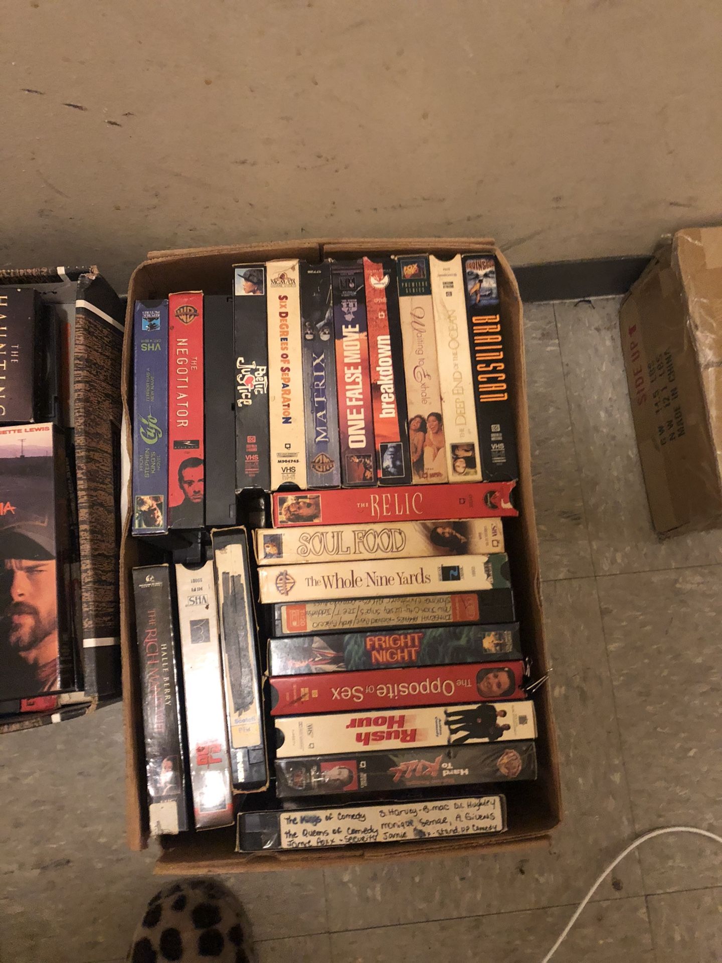VHS TAPES/DVDS/CDS