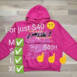 Sp5der P*nk V2 Hoodie 'Pink'