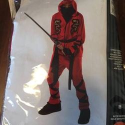 Fire Dragon Ninja Halloween Costum Size 4-6