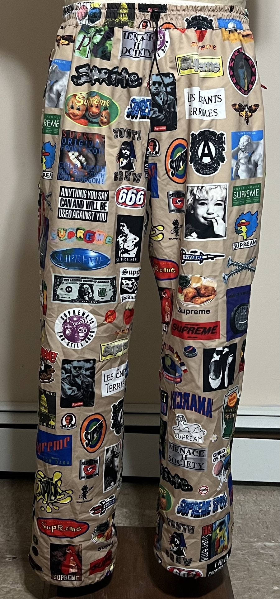 Supreme Gore Tex Streetwear Sticker Pants Size Xl