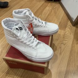 High Top White Vans
