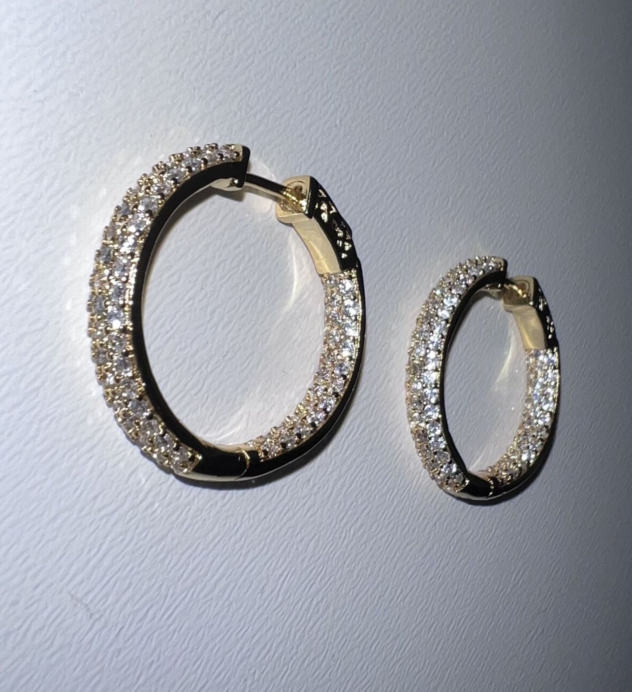 Crystal Hoop Earrings