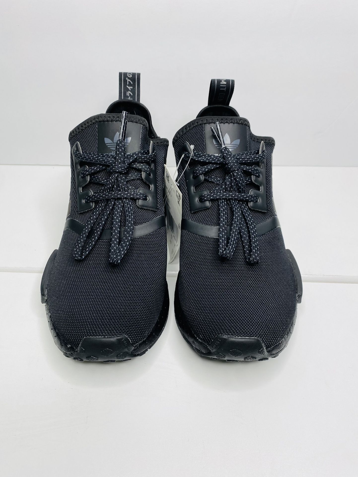 Adidas Originals NMD_R1 J FX8777 Triple Black Running Shoes Mens Sz4-Womens Size 5.5
