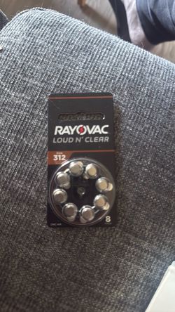 Rayovac Loud N' Clear Size 312 Hearing Aid Batteries