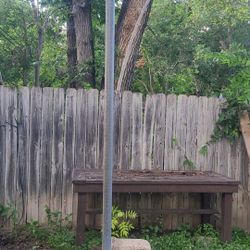 Clothes Line  Posts With Concrete Base