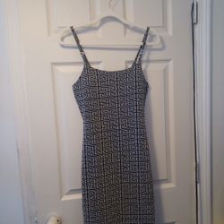 Silver and Black Women's Dress