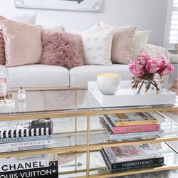 West elm Glass Coffee Table