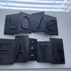 Love And Faith Metal Signs 