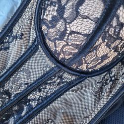 Brown Lace Corset Top