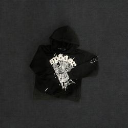 Sp5der OG Web Black Hoodie [Medium]
