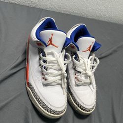 Nike Air Jordan 3 III Retro Knicks White Size 10 Sneakers 136064-148
