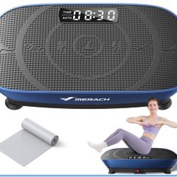 MERACH Vibration Plate Exercise Machine, Whole Body Workout Equipment for Women, Bluetooth and Silic