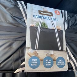 Brand new 2 pack carry all tote for cars, sports, groceries, etc. $20. Higley and ray.