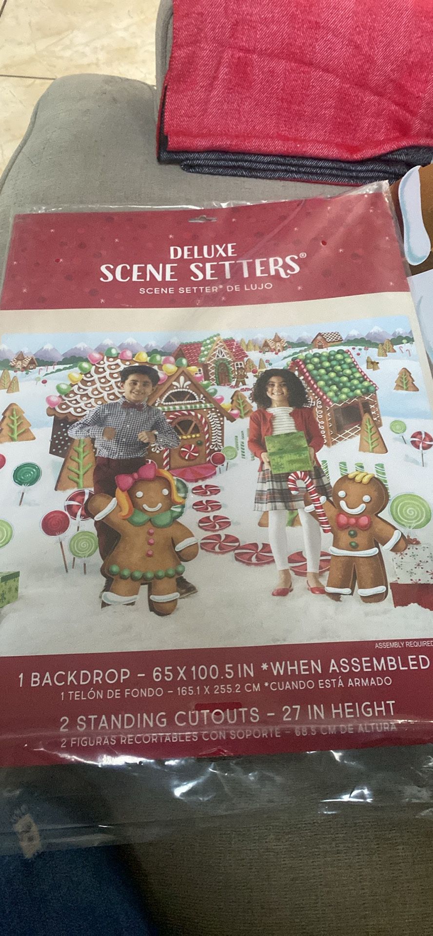 Backdrop Y Figuras Galleta De Gengibre 