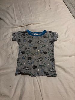Toddler Gray Space Print T-Shirt