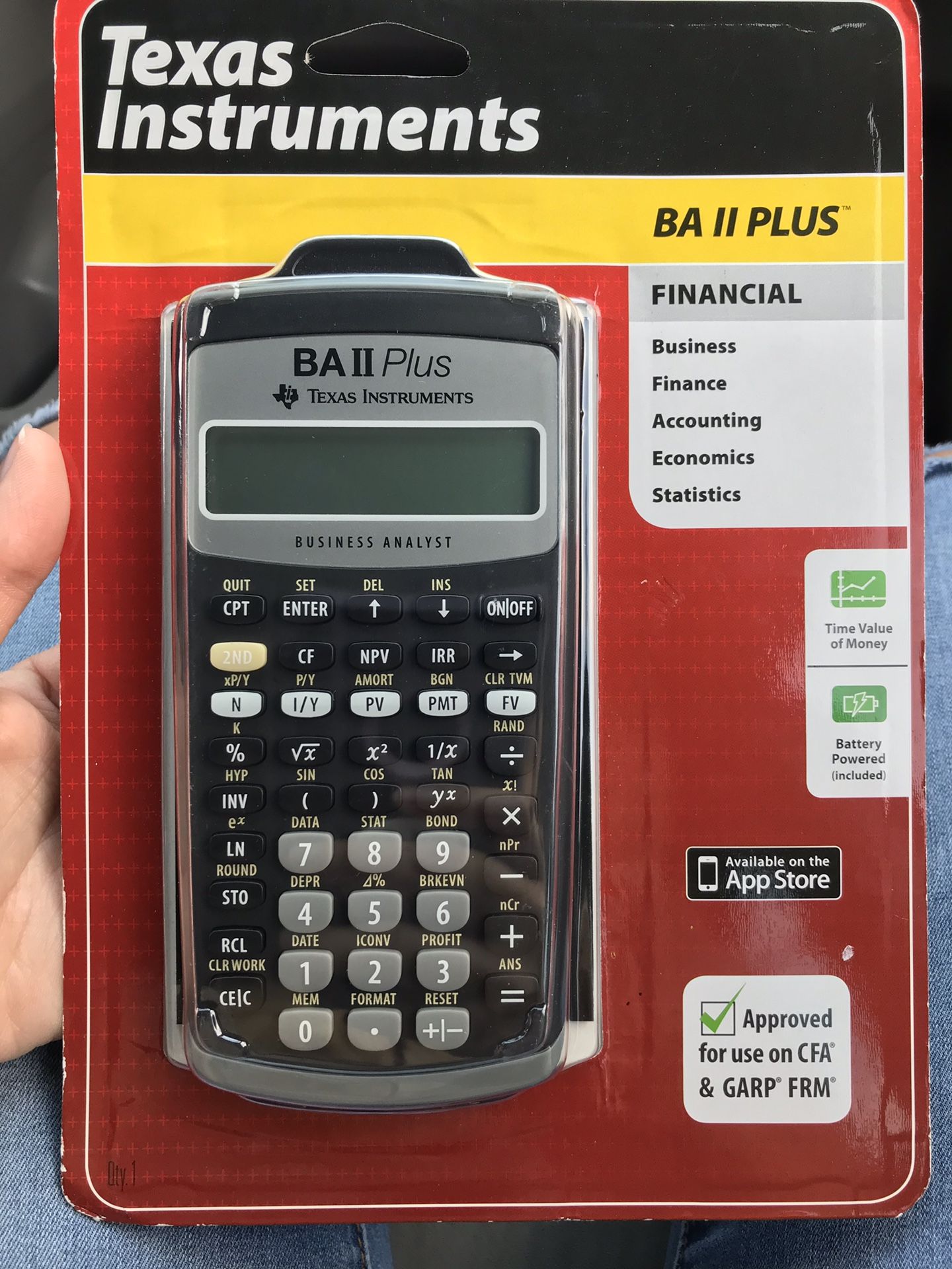 BA II PLUS Texas Instruments Calculator