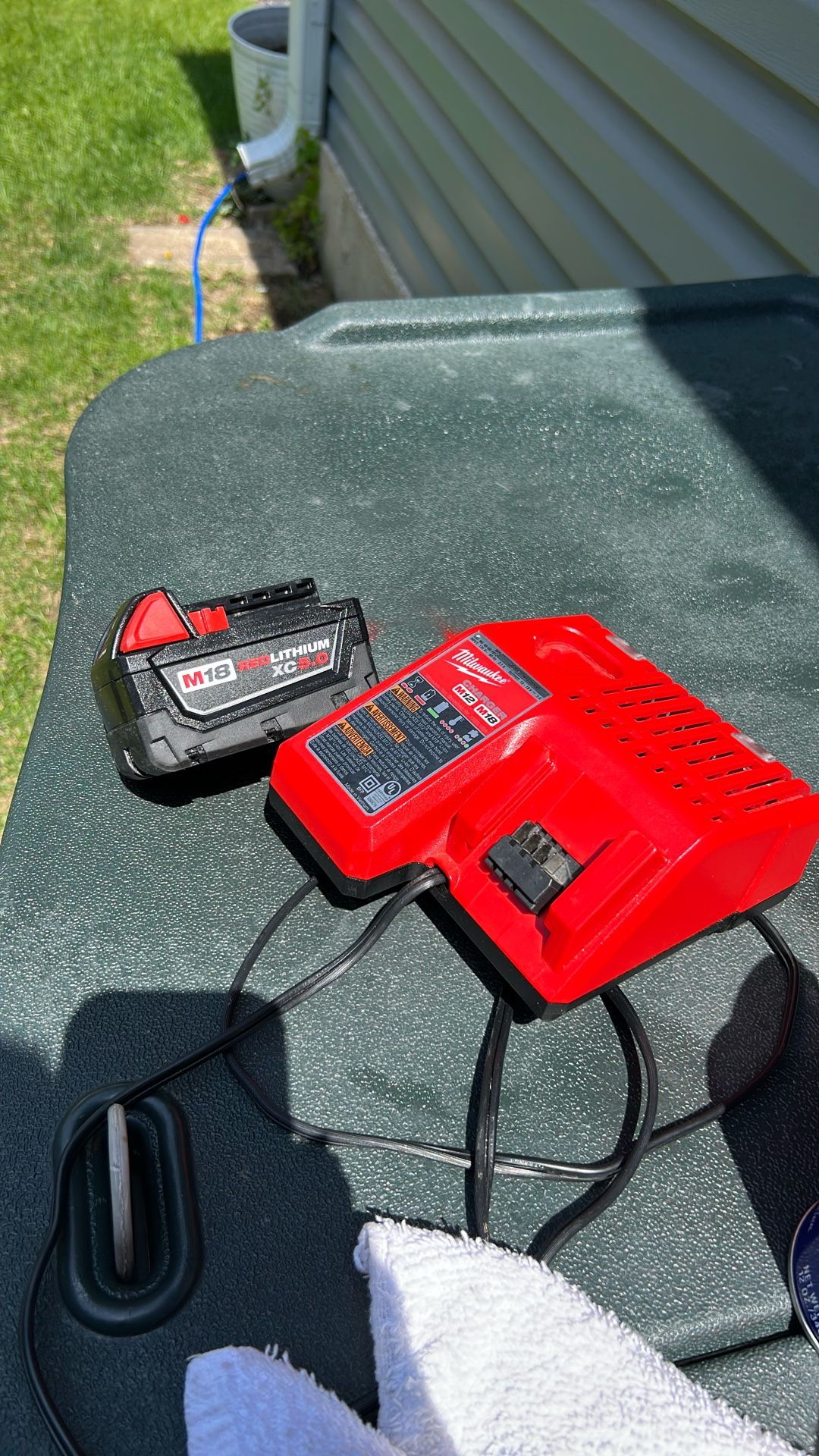 Milwaukee M18 5.0 Battery And Charger