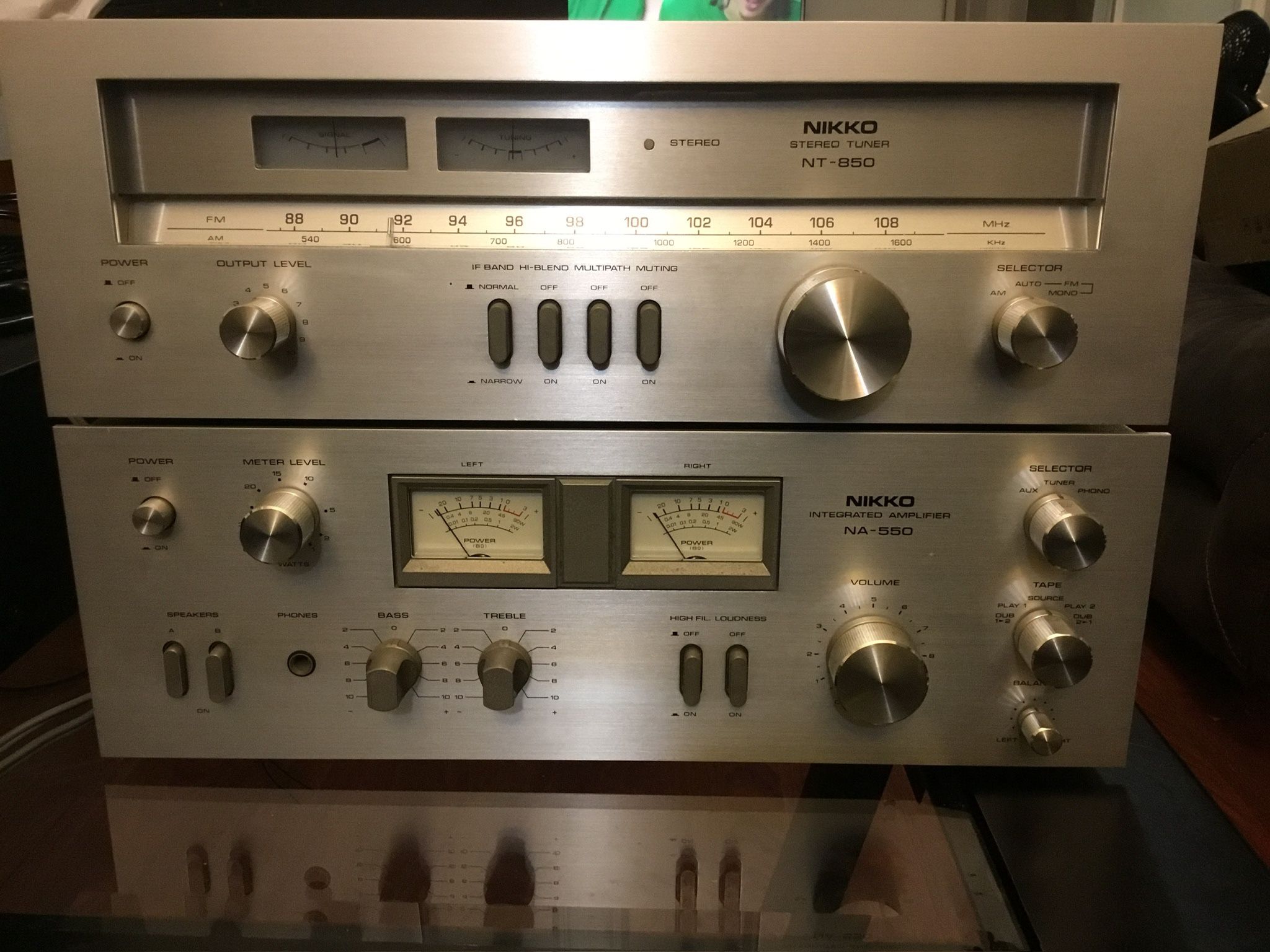 Nikko NA 550 Integrated Amplifier. And Nikko NT 850 Stereo Tuner