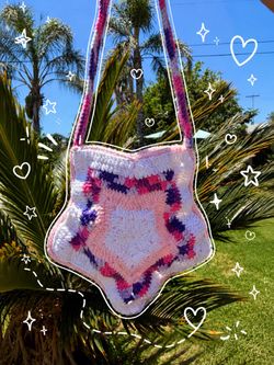 Bolso de estrella a crochet