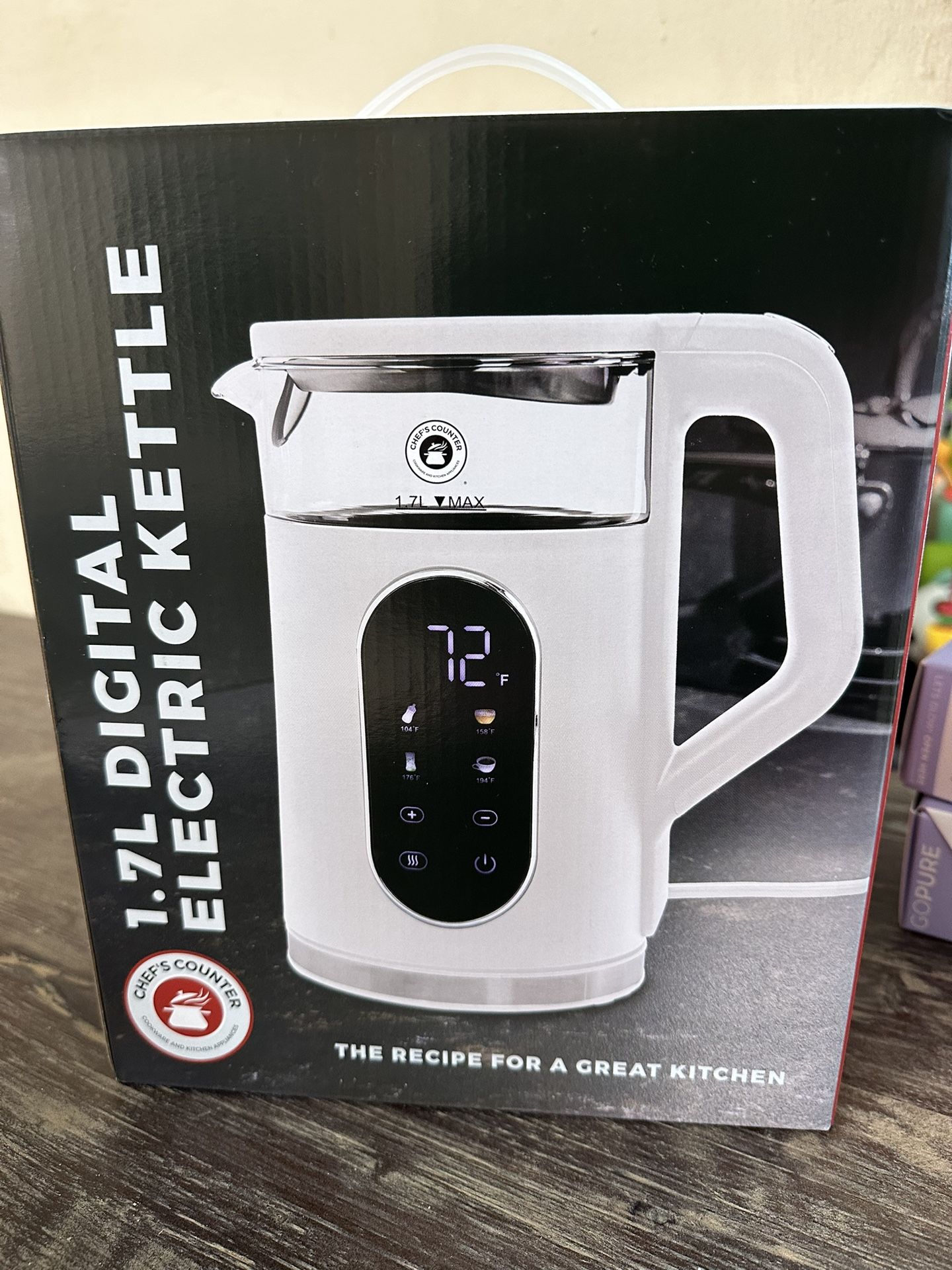 CHEF’S Counter 1.7L Digital Electric Kettle