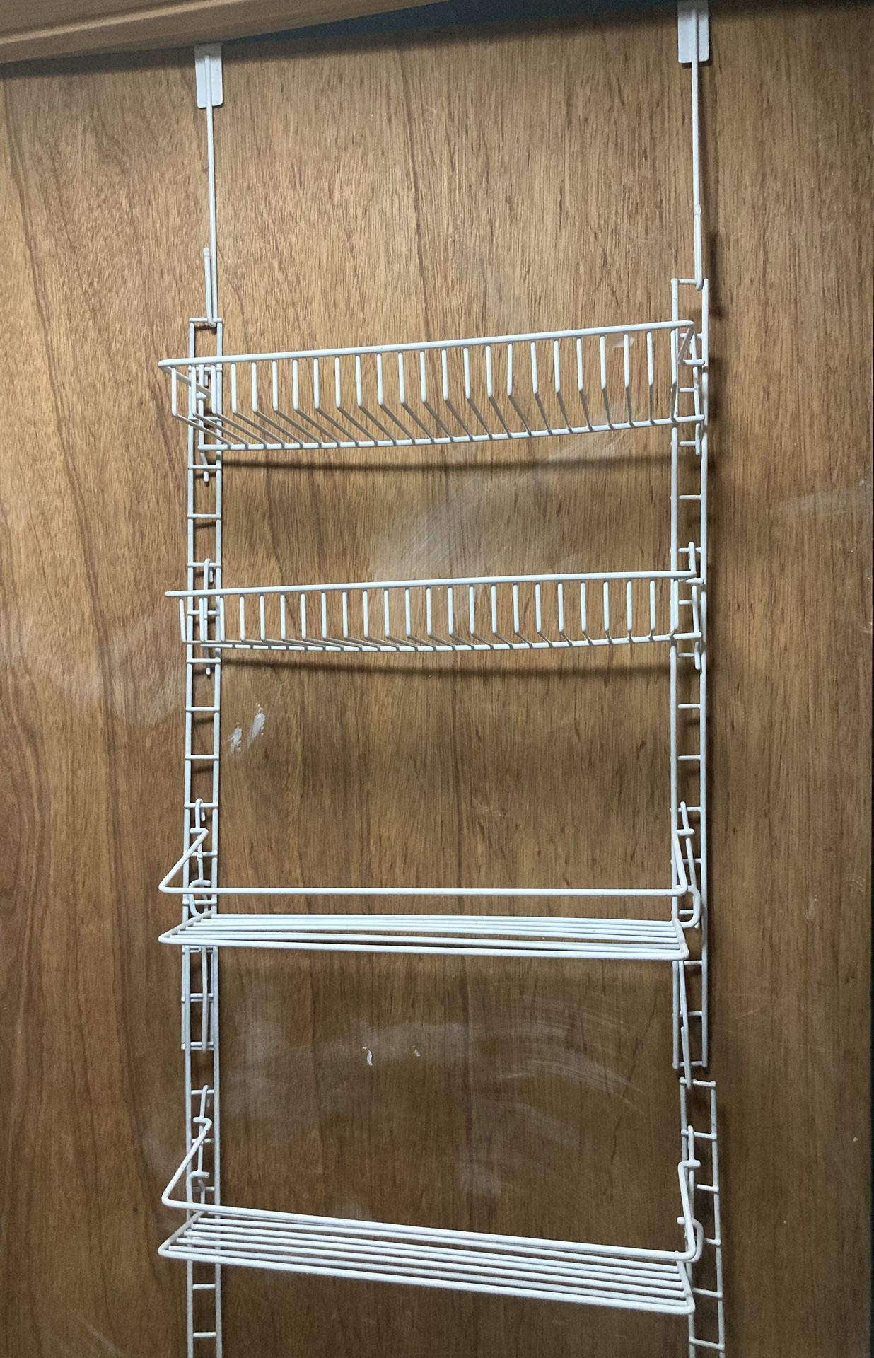 Smart Design Over The Door Pantry Organizer Rack with 6 Adjustable Shelves - 