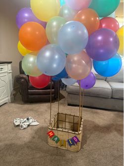 Decorative hot air balloon frame