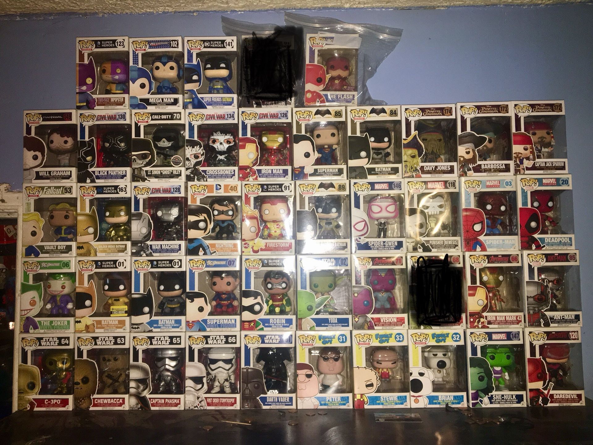 BRAND NEW! Funk pops and collectibles 9$! obo UPDATED POST#2 JASON POP FIGURE IS SOLD AND MARIO STATUE