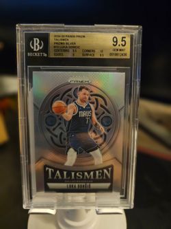 2024-25 Panini Prizm Luka Doncic Talismen SILVER PRIZM #13 BGS 9.5 GEM MINT