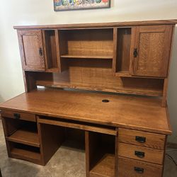 Office Desk and Bookcase Set