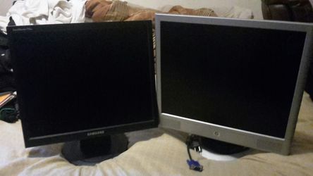 HP And Samsung Computer Monitors