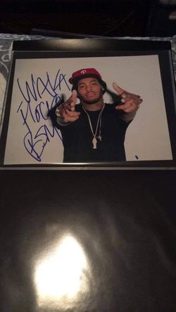 Waka flocka flame autograph