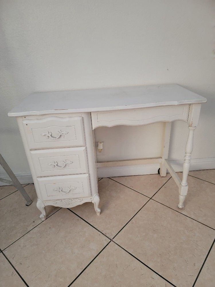 Vintage White Desk