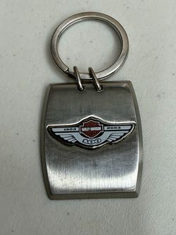 Harley-Davidson 100th Anniversary Keychain Key Ring 1(contact info removed) Metal