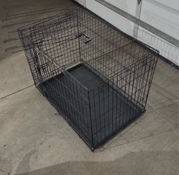 36x22x22 foldable kennel with removable partition $55