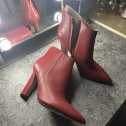 Mark Fisher Red Leather Boots 