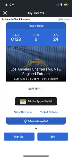 Patriots vs Chargers
