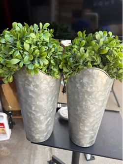 Farmhouse Galvanized Metal Wall Planters