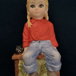 Keane Vintage Wildcat Figurine 1980