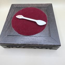 Lenox Spice Village Condiment Spoon - Vintage 1992 (Orange)