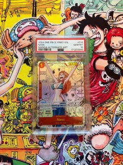 2024 One Piece PRB01 EN Nami #016 Manga Alternate Art PSA 10 Gem Mint