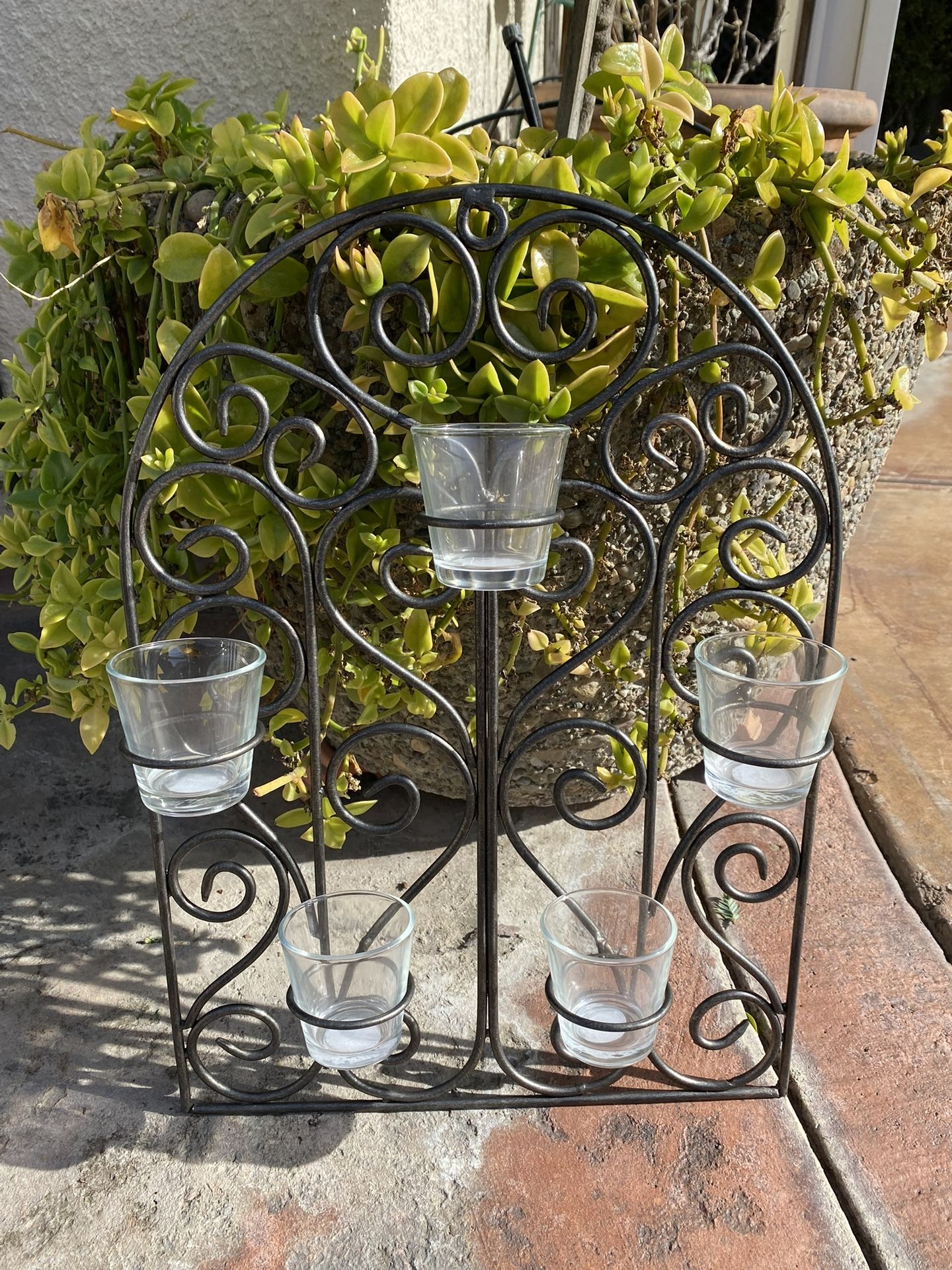 Metal Wall Candle Holder