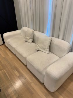 FREE Modern white teddy couch