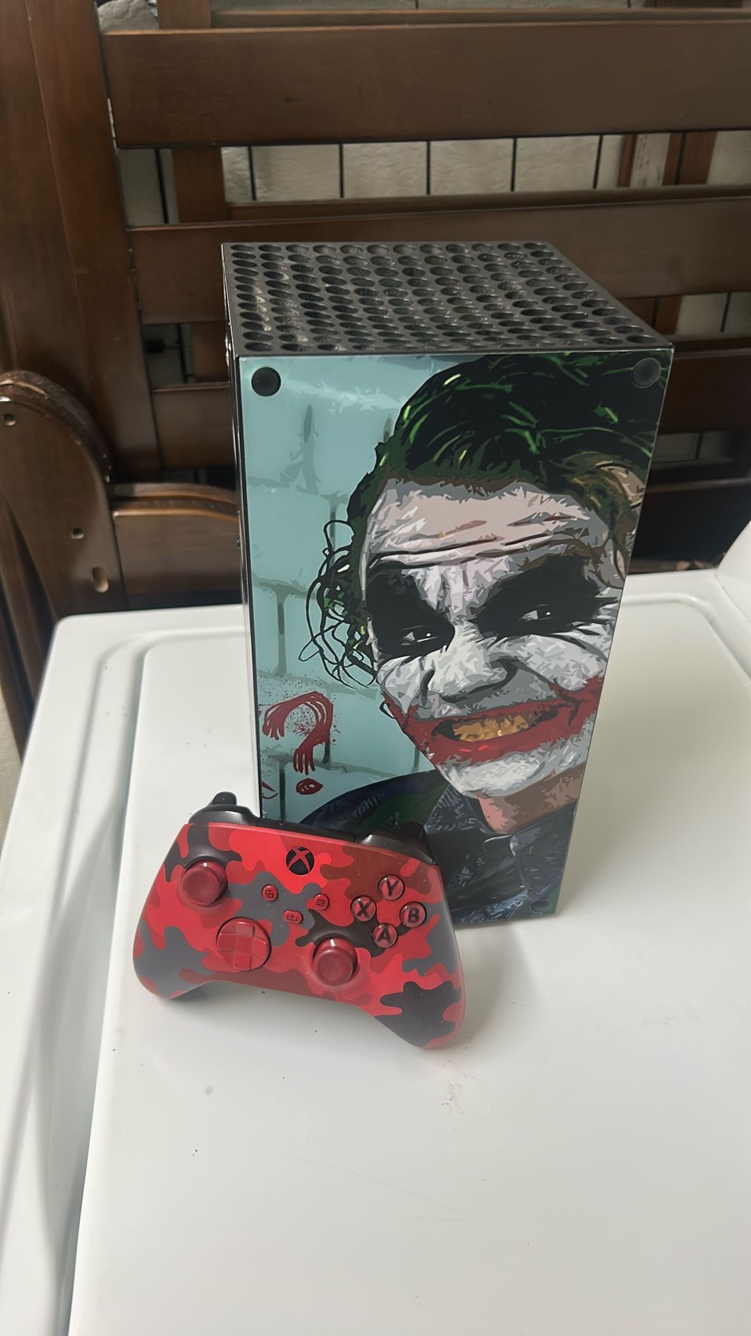 Xbox Series X 1Tb Custom Joker Wrap Sticker