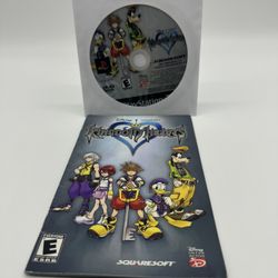Kingdom Hearts (Sony PlayStation 2, 2002) Manual & Disc Only Tested